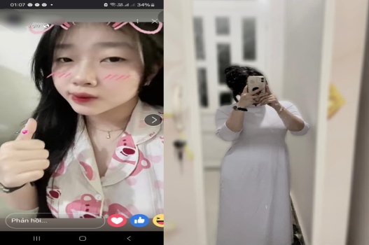 Clip sex mới nữ sinh Trần Linh trong áo dài